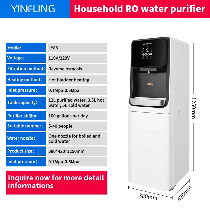 Office Classroom Restaurants Direct Drink Water Dispenser Reverse Osmosis Water Purifier and Cooler Household Water Dispenser