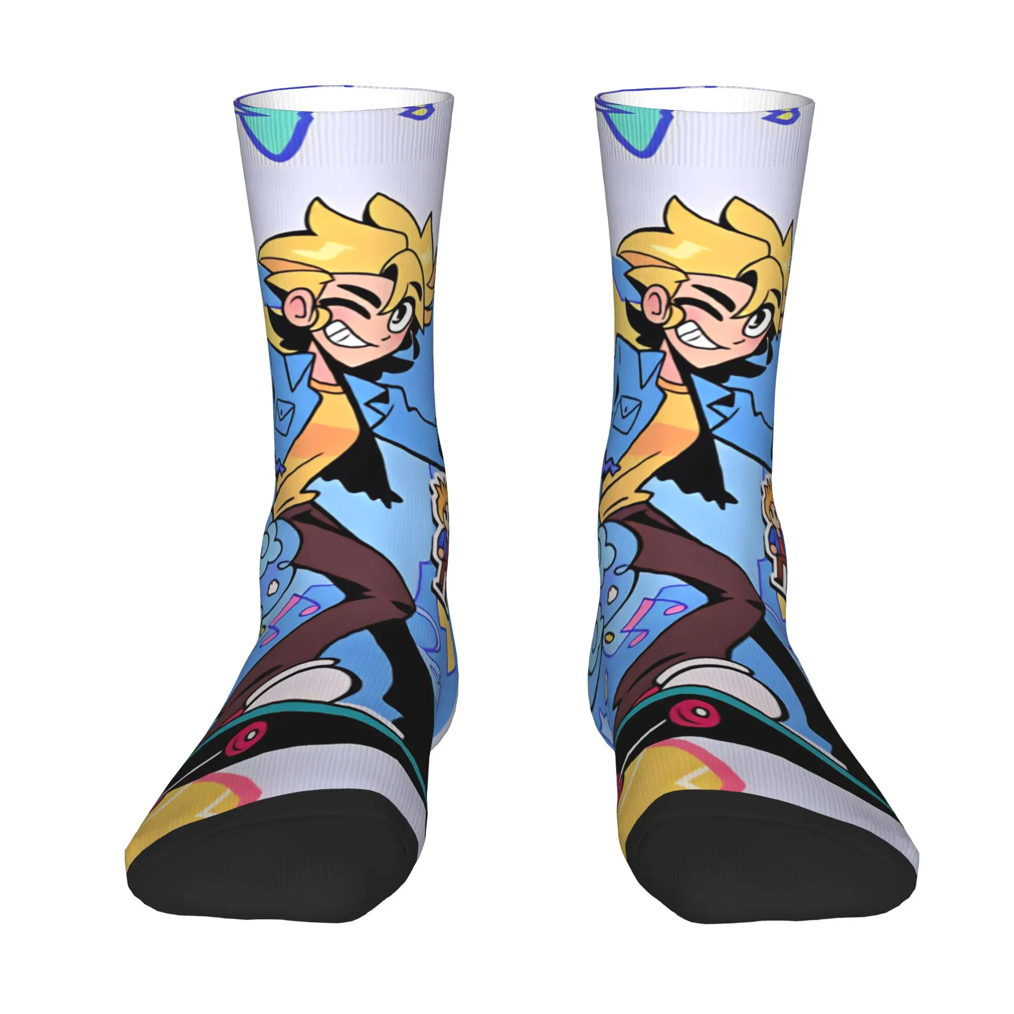 Anime S-Stardew V-Valley Mens Crew Socks Unisex Novelty 3D Printing Game Dress Socks