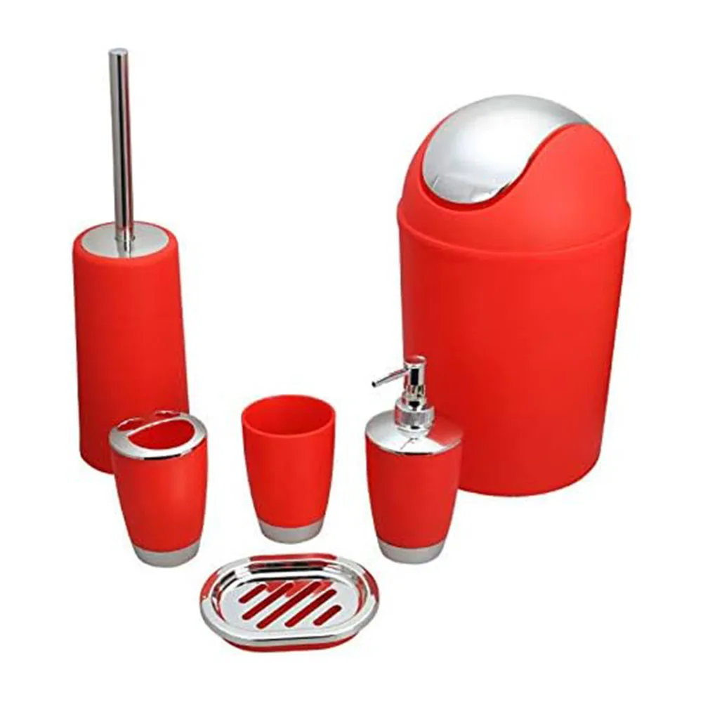 Bathroom Use Bathroom Accessories Set Easy To Clean Accessories Comprehensive Bathroom Solution Plastic Material