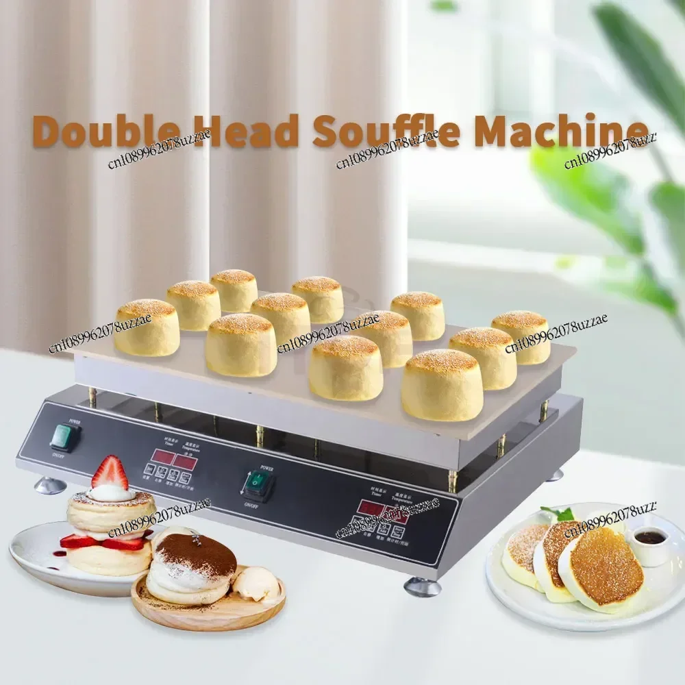 Single Double Plate Fluffy  110v 220v Electric Stainless Steel Pancake Souffle Machine