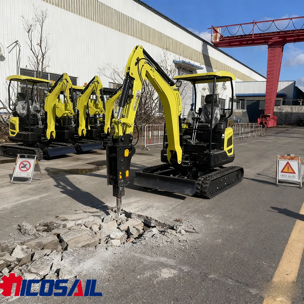 حفارة زاحفة هيدروليكية 1.8 طن تستخدم للحديقة معدات ميكانيكية صغيرة للبيع بسعر خصم 60% على الحفارة #1