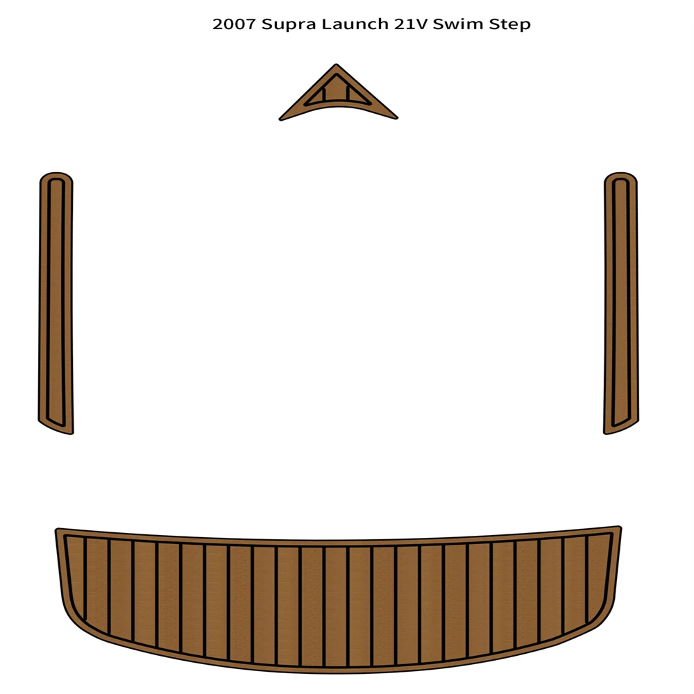 2007 Supra Launch 21V Swim Platform Step Mat Boat EVA Foam Teak Deck Floor Pad SeaDek MarineMat Gatorstep Style Self Adhesive