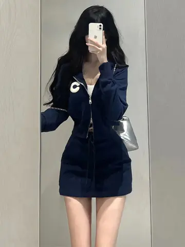 여성용 세트 A라인 뒤집어진 하트 패턴 봄 여름 2025 신상 레이디스 스타일 스파이시 A라인 힙걸이 한꺼번에 세트 드레스 원피스