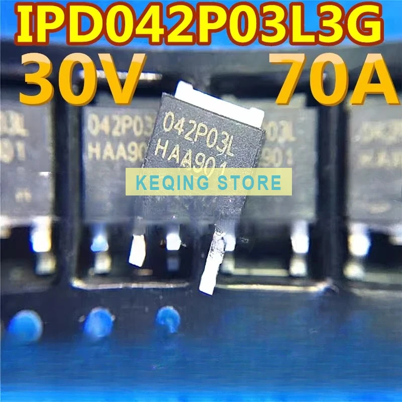 10PCS Used+Not NEW+Send after Measure IPD042P03L3 G TO-252