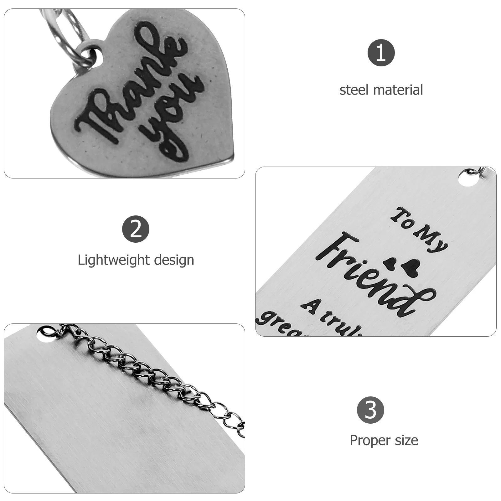 

Stainless Bookmark for Book Lovers Gifts Cute Decorative Magnetic Marker Student Reader Teen Woman