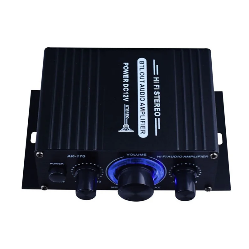 Power Amplifier Fm Radio Mini Amplifier 400W Hifi Mini Hifi Audio Power Amplifier Audio Amplifier Ak170 Audio Amplifier