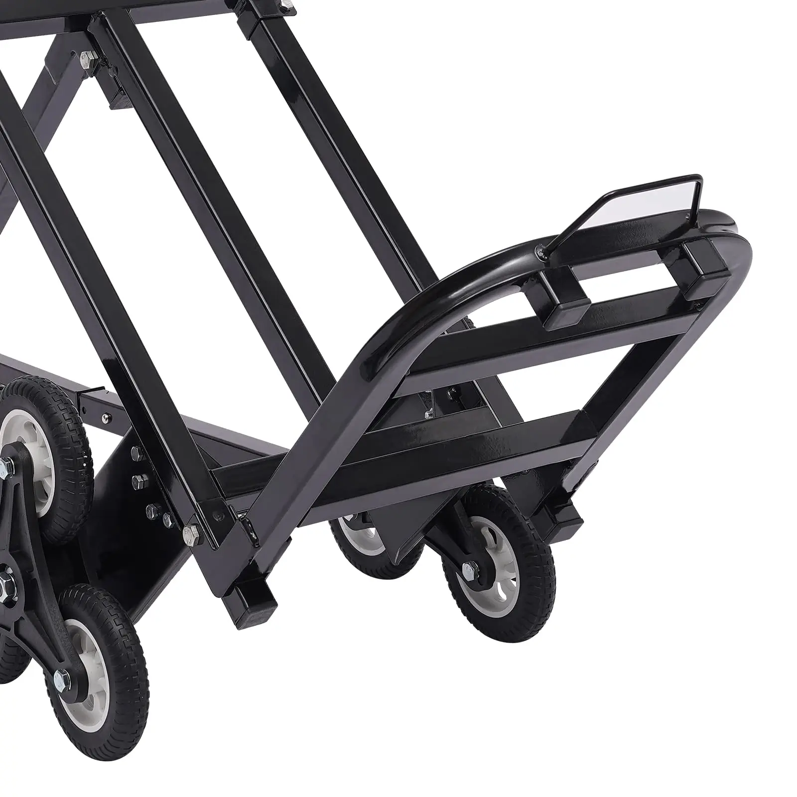 Складная тележка для подъема по лестнице, портативная ручная тележка для подъема по лестнице 330 фунтов с регулируемой ручкой для вытягивания, складная тележка с 8