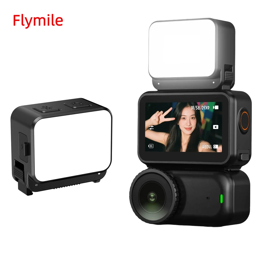 

Магнитные видеолампы Flymile, заполняющий свет для DJI OSMO NANO, аксессуары, освещение для видеоблогов, 3000K/4440K/8700K, регулируемый