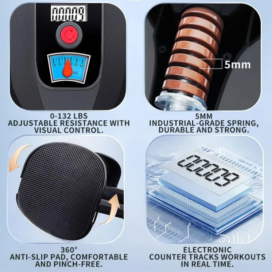 مدرب الفخذ 0132 رطل قابل للتعديل المقاومة أرضية الحوض العضلات كيجل التمارين الفخذ التمارين الغنيمة المدرب للنساء الرجال Pe #2