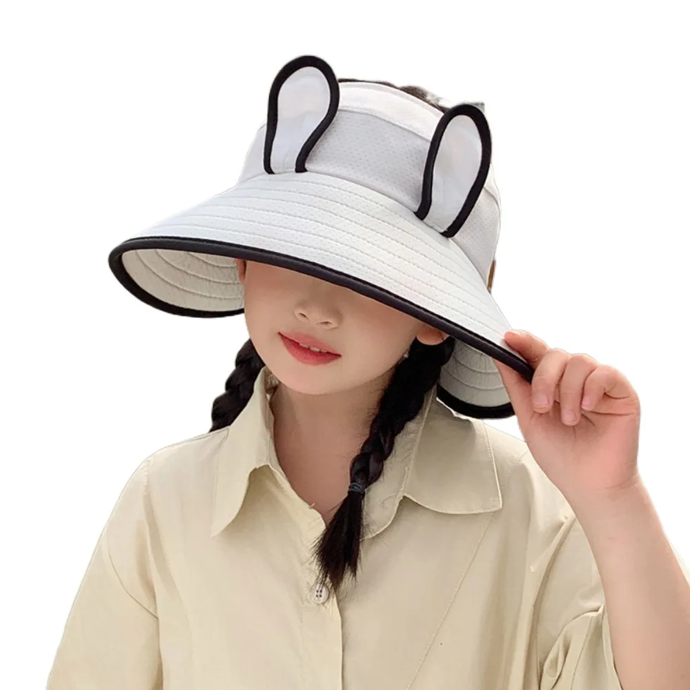 

Korean Style Wide Brim Peaked Cap Adjustable Breathable Children Fishman Hat Sunscreen Streetwear Kids Sun Protection Hat Boys