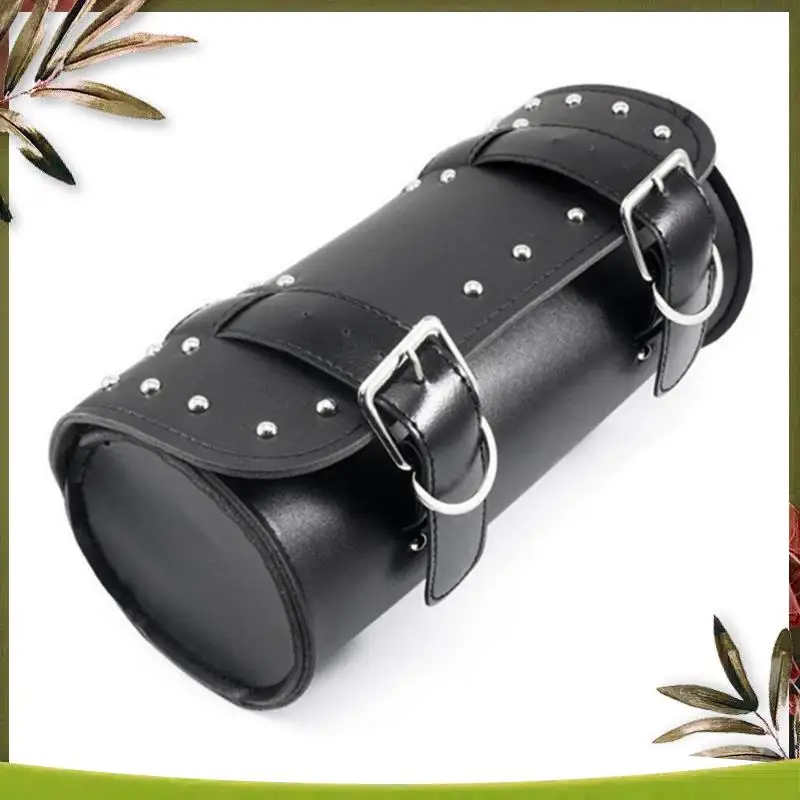

Portable Universal Motorcycle PU Leather Tool Bag Front Fork Handlebar Saddlebag Roll Barrel Racing Tail Barrel Storage