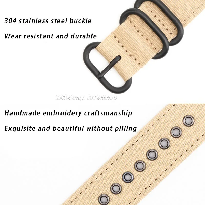 Nylon Strap 18m 20mm 22mm 24mm Watchbands Sport Comfortable Band Quick Release Wristband Smart Watch Bracelet Replacement Belt