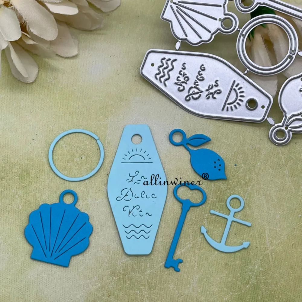 

New Key tag decoration DIY Craft Metal Cutting Die Scrapbook Embossed Paper Card Album Craft Template Stencil Dies