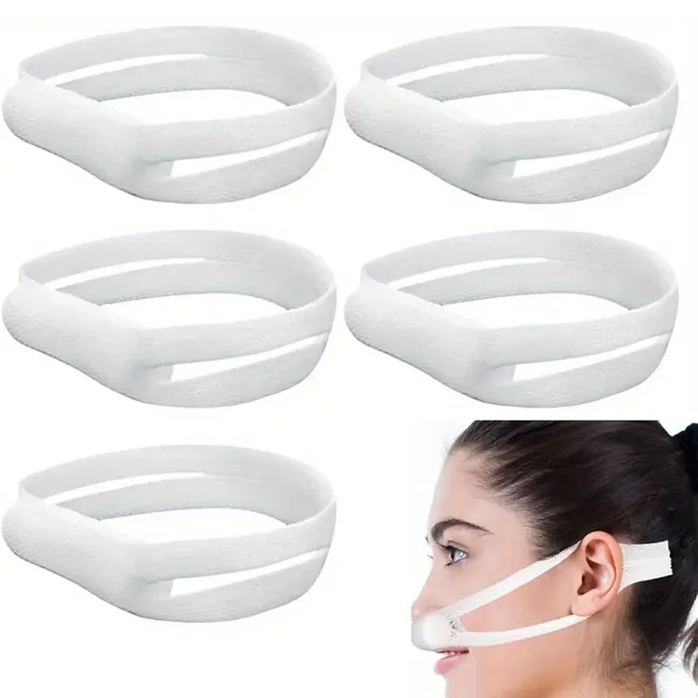 10pcs White External Nasal Bandage Stretchable Nose Surgery Elastic Bandage with Mesh Lugs Nose Elastic Bandage Accessories
