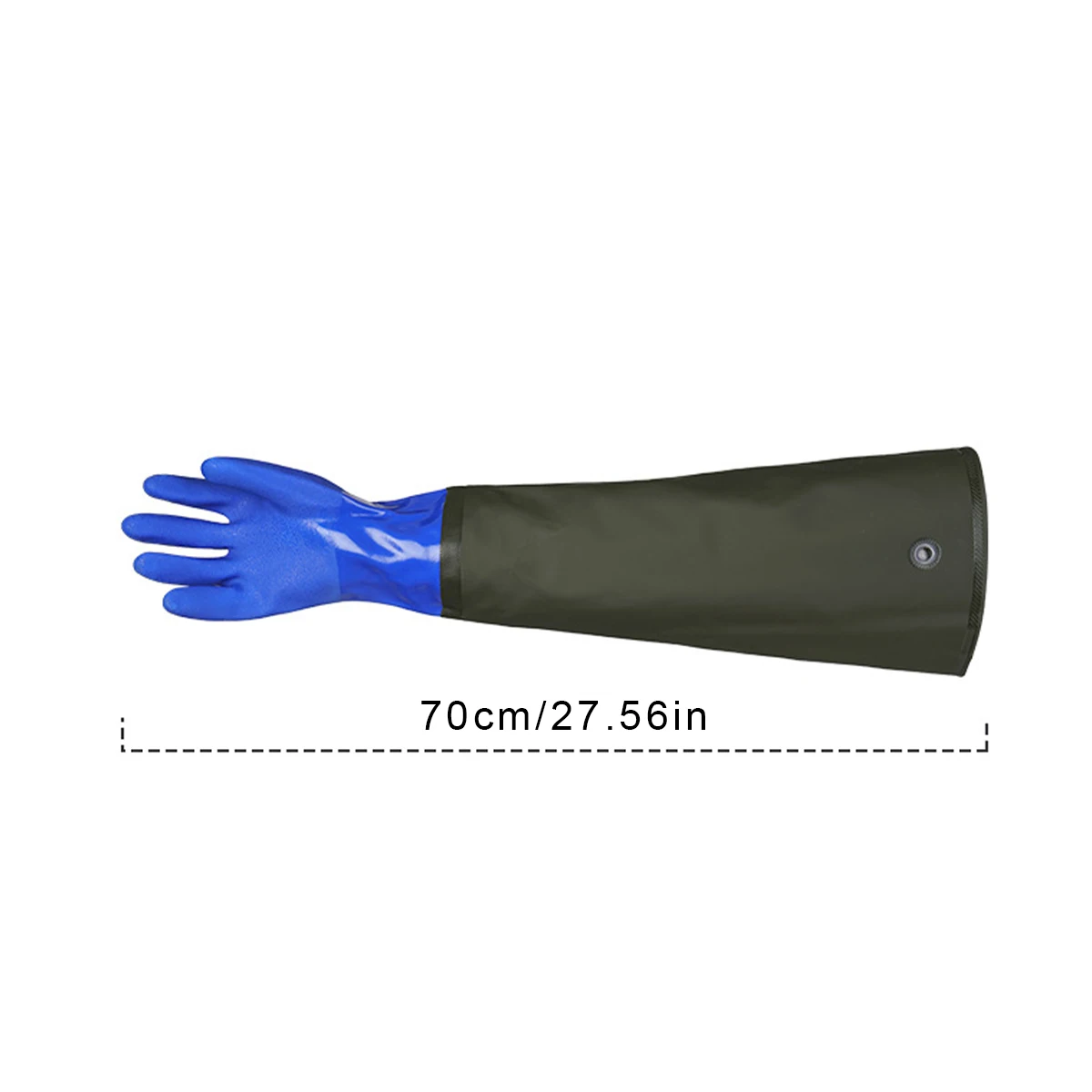 Kitchen Rubber Gloves Long Aquatic Industry Gloves Long Gloves 70cm with Arm Guards Thickened Gloves Gardening Waterproof Gloves