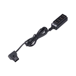 ABHG D-Tap Male To 4-Port P-Tap Female Camera Power Supply Distributor DTAP Fourway Splitter