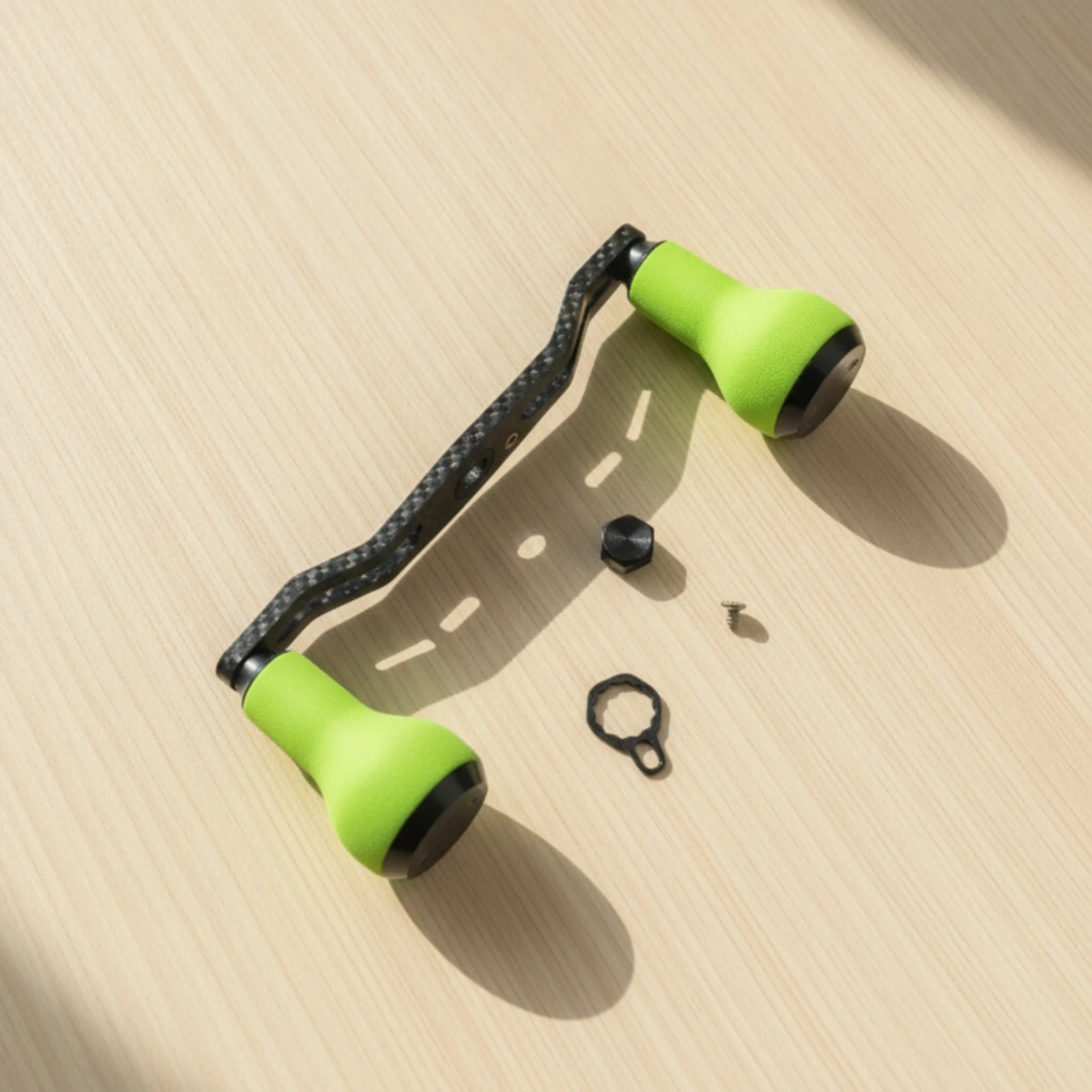 reel-handle-with-knobs-carbon-fiber-baitcasting-handle-hardware-lightweight-ergonomic-for-anglers