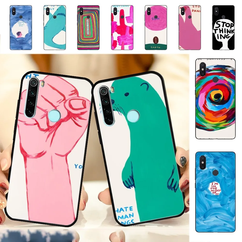 D-David S-Shrigley Phone Case For Redmi Note 4 X 5 A 6 7 8 T 9 9S 10 11 11S 11Epro Poco M3 pro