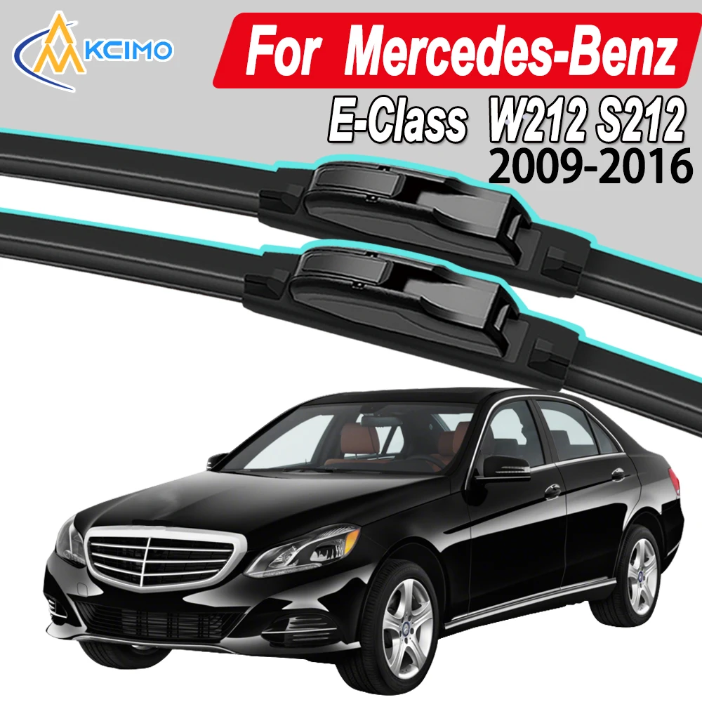 

Silicone Car Wiper Blades for Mercedes-Benz E-Class "W212 (Saloon) S212 - All Weather Silent Wiper Blades, Quick Release Clip
