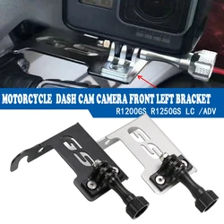 Fit For BMW GSA R 1200 1250 GS r1200gs LC Adventure ADV Front Left Bracket Support For GoPro Dash Cam R1250GS r1250 gs 2022 2023
