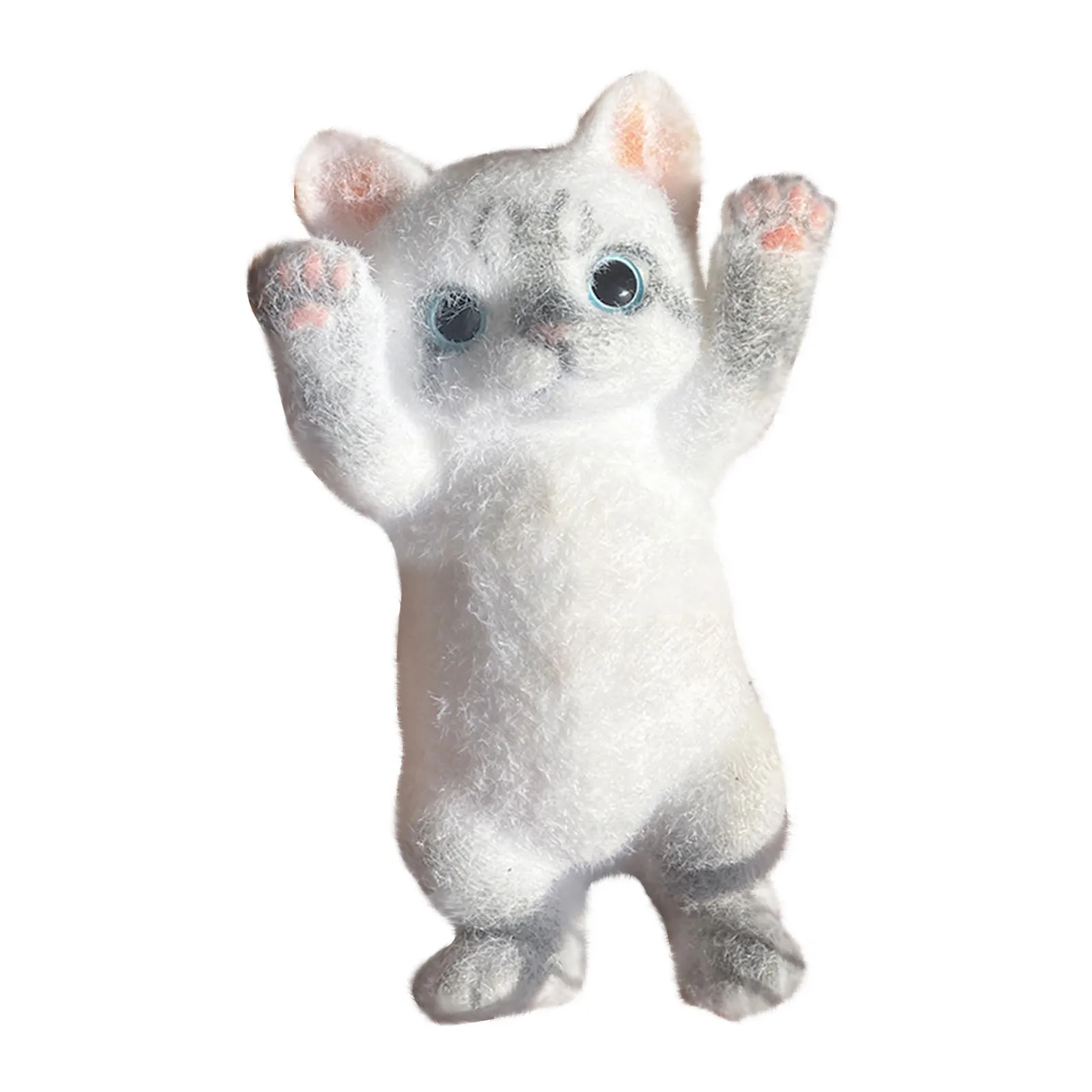 ลูกแมวน่ารักบีบเพลง,Relaxing Decompression ของเล่นทําด้วยมือตุ๊กตาสามมิติ Super Soft และยืดหยุ่นวัสดุ Squeez