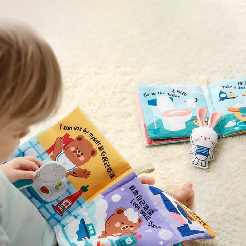 Children's Early Education 3D Stereoscopic Cloth Book Can Be Bitten and Torn Without Breaking Cognitive Toys 6-12 Months Old