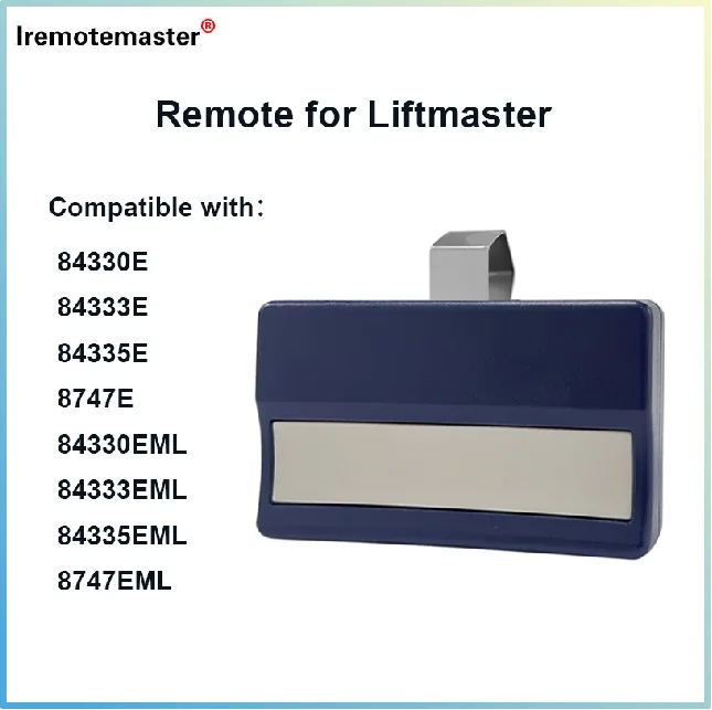 

For Liftmaster Motorlift Chamberlain 84335E 84333EML c945 Garage Door Remote Control 433.92MHz Rolling Code Gate door Openers