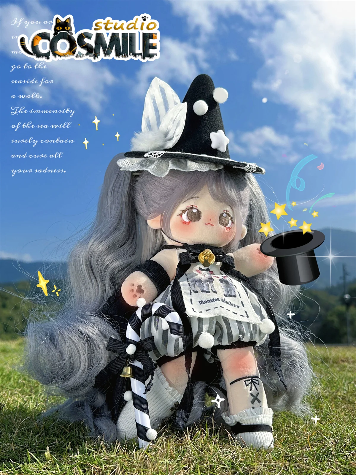 

No attributes Alice Magician Show Conjurer Charmer Joker Dress 20cm 25cm 30cm Plush Doll Stuffed Clothes Plushie Clothing GW May