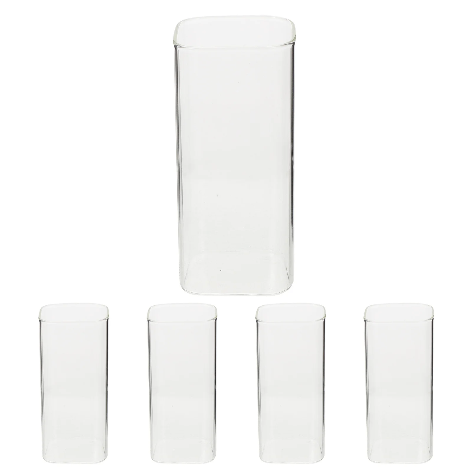 

5 Pcs Multifunctional Cups Glassware Drinking Glasses Milk Tea Beverage Coffee Mugs Iced