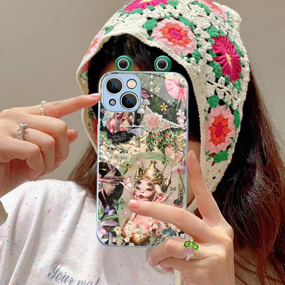 Singer Melanie Martinez Luxury Phone Case Tempered Glass For iphone 14 13 12 11 Pro Mini XS MAX 14Plus X XS XR Fundas