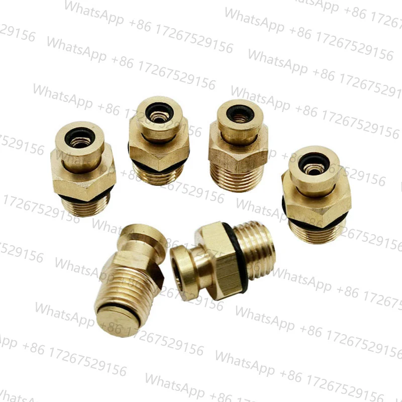 10pcs Pneumatic Shaft Inflator Tip M10 M12 M14x1.5 M16x1.5 Flat Tapered O Ring Air Chuck Connector