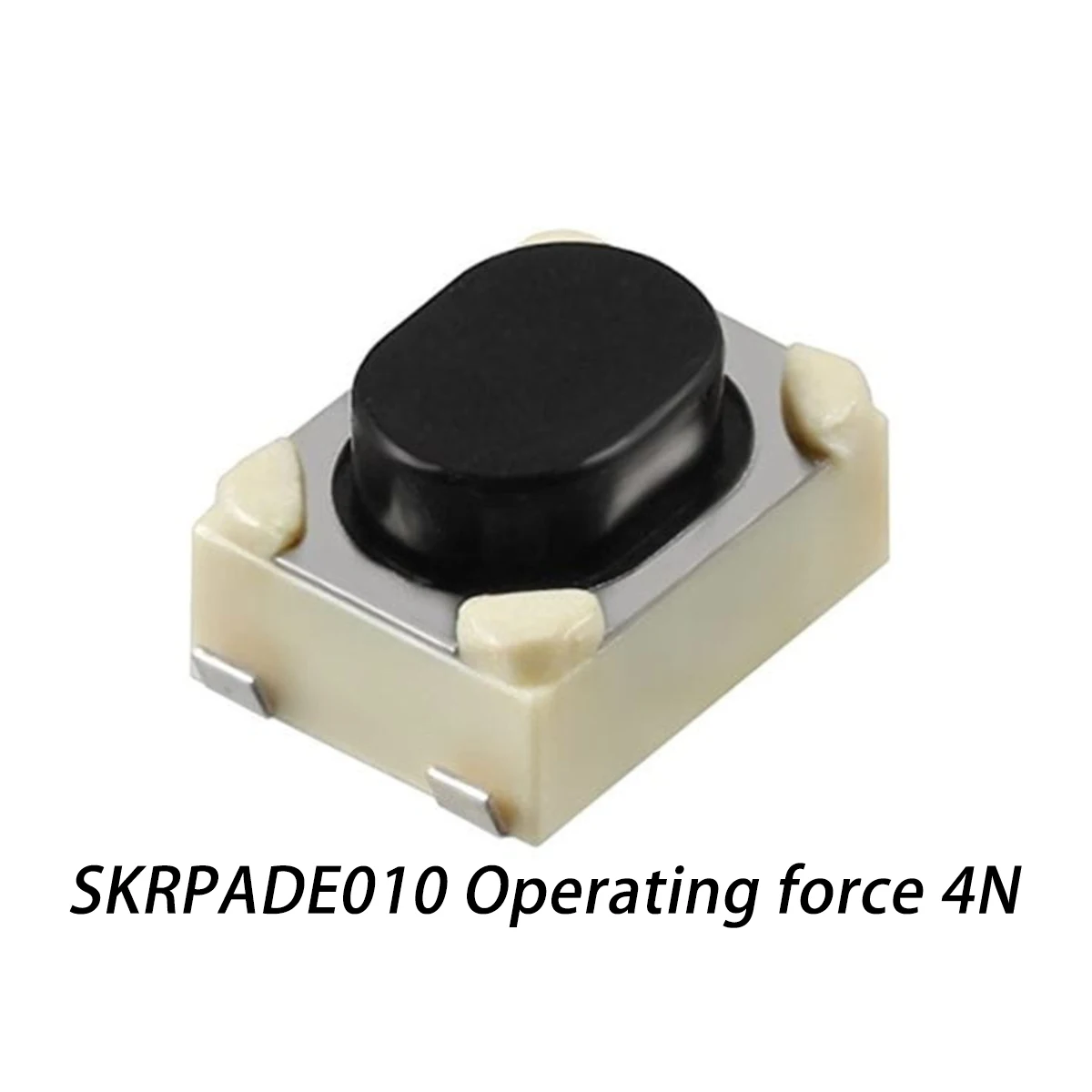 50PCS SKRPABE010 SKRPA CE010 DE010 Original Tactile Switch N.O. SPST Button J-Bend 0.05A 16VDC 4N 1.57N 2.55N SMD 4.2x3.2×2.5mm
