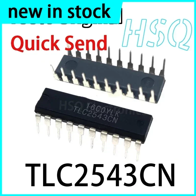 1PCS New TLC2543CN TLC2543 12-bit serial A/D analog-to-digital converter chip direct-plugged DIP20
