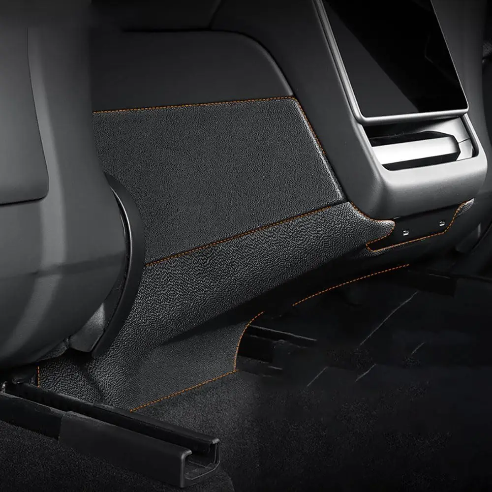 For Tesla Model Y Juniper Center Console Side Anti Kick Mats Model Y 2025 Full Cover Pad Rear Seat Kick Protection Mat TPE Cover image 2