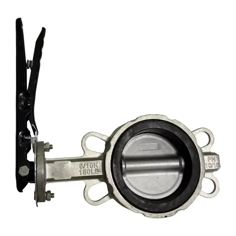 Radiant DN150 Hand Lever Operated Wafer Type Stainless Steel Butterfly Valve