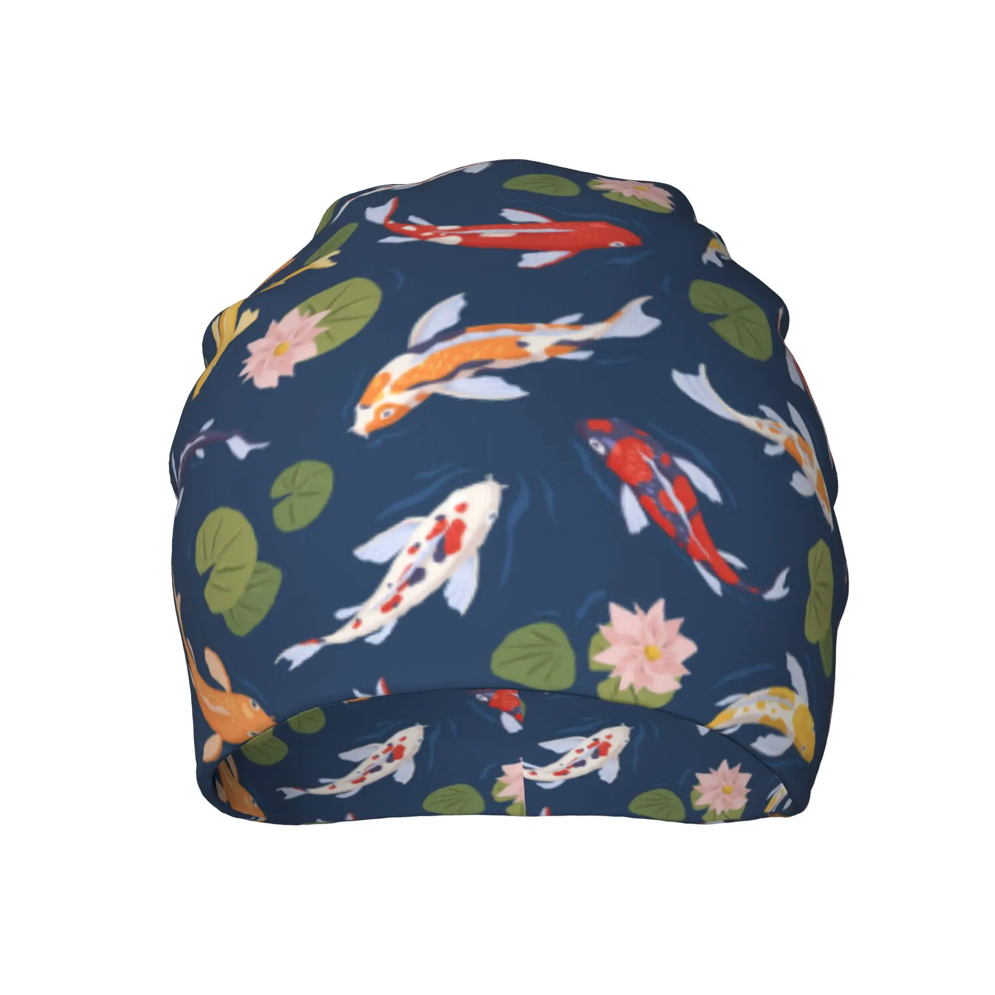 Koi Fish Japanese Pattern Beanie Hats  Skullies Beanies Kpop Head Wrap Unisex Adult Caps Spring Design Retro Bonnet Hats Gift
