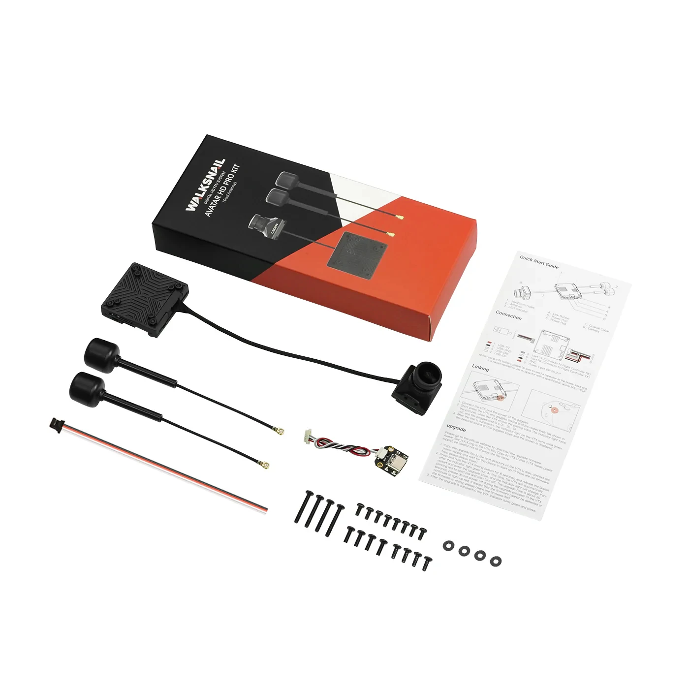 Caddx Walksnail Avatar HD Kit V2 / Avatar HD Pro Kit (إصدار هوائيات مزدوجة) Gyroflow + 32G لطائرات بدون طيار FPV حرة أجزاء ذاتية الصنع #4