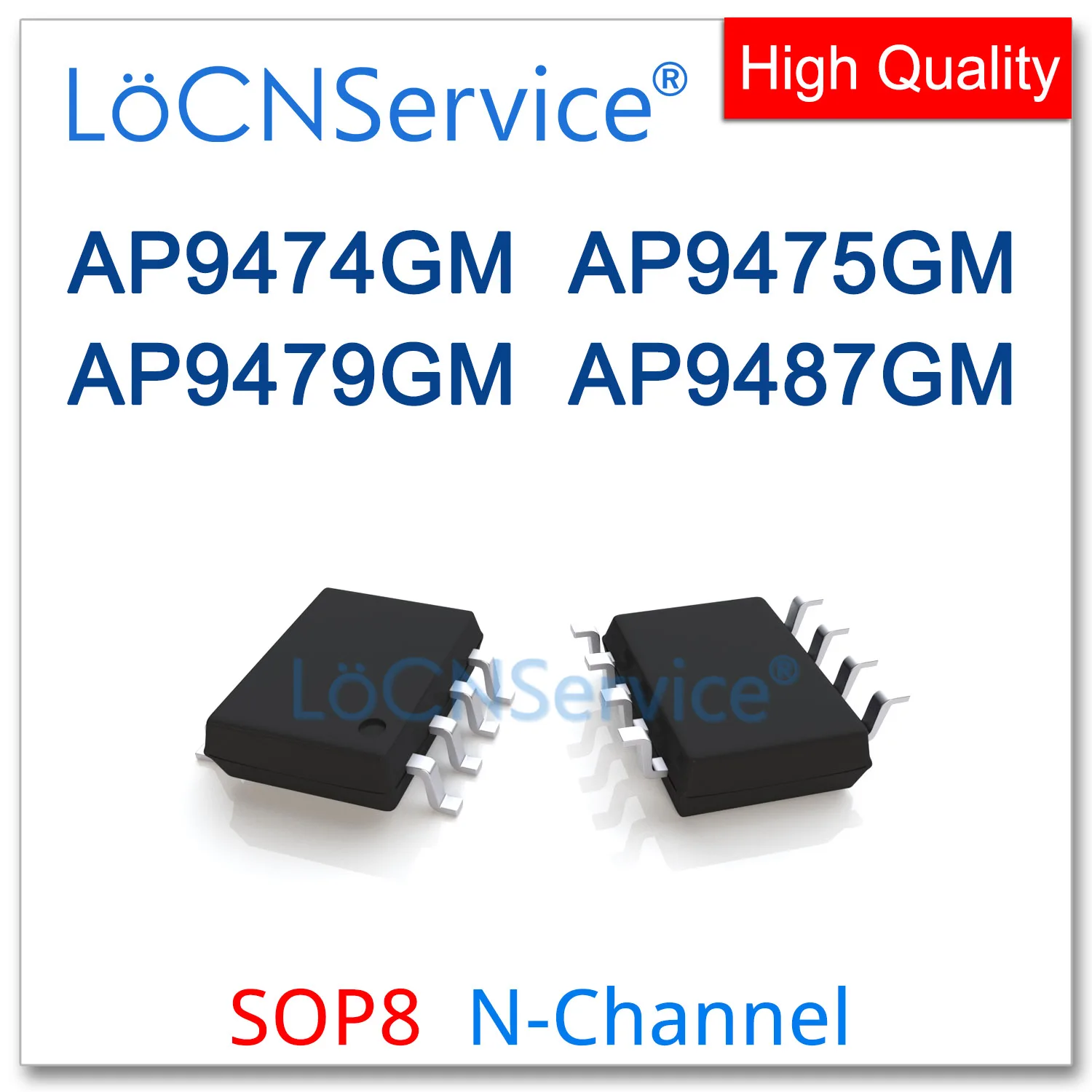 LoCNService 50 قطعة 500 قطعة AP9474GM AP9475GM AP9479GM AP9487GM SOP8 N-CHANNEL 9474GM 9475GM 9479GM 9487GM جودة عالية
