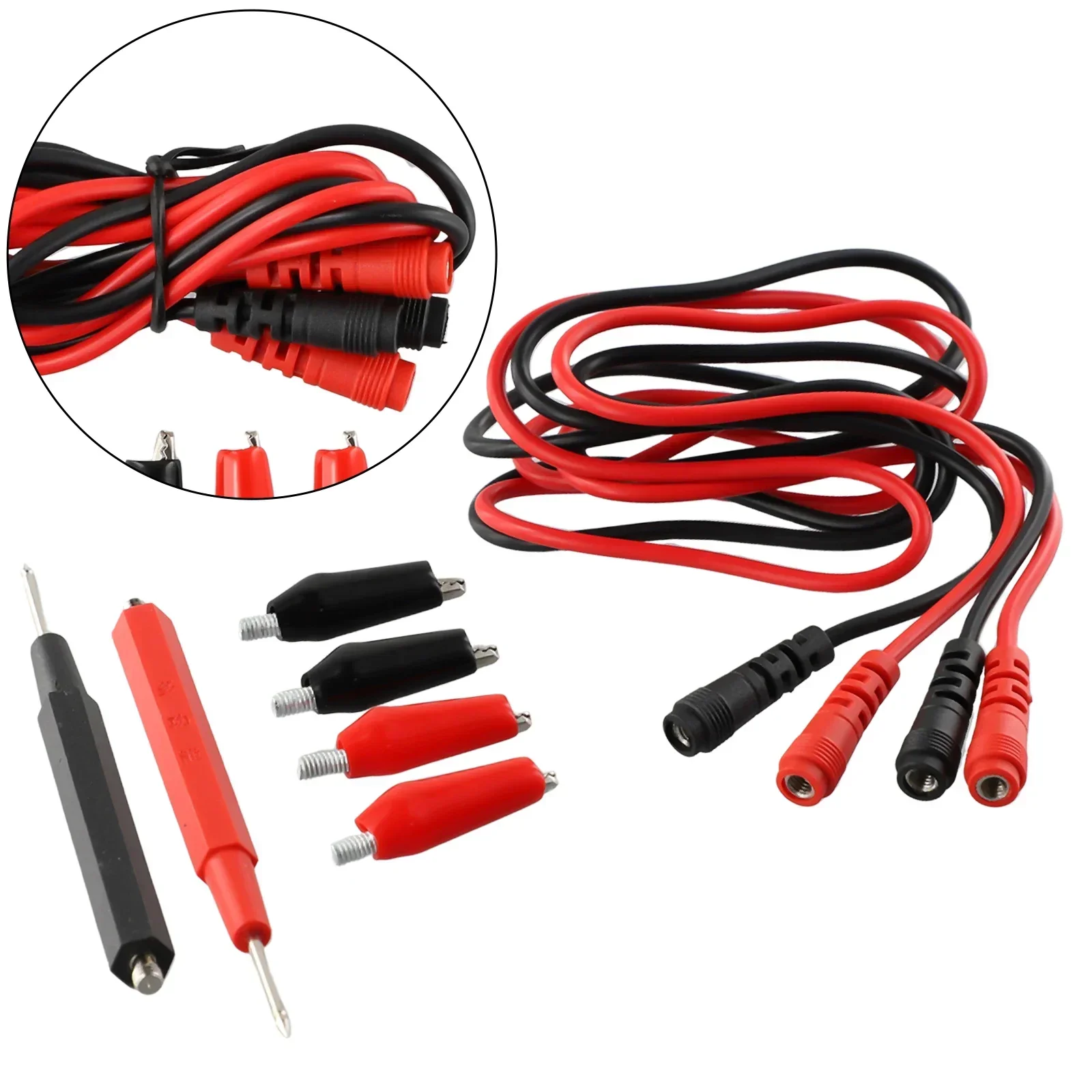 16-in-1 プローブテストリードピン 1000V 多機能コンビネーションライン 4 ミリメートルマルチメータカードスロットマルチメータテスターリードプローブ