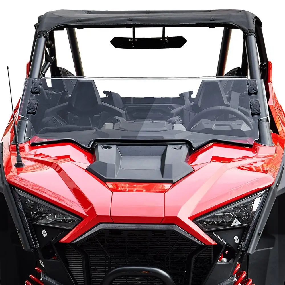 UTV Front Windshield Windscreen Compatible with Polaris RZR PRO XP / RZR PRO XP 4 2020-2023 Clear Screen Waterproof Protector