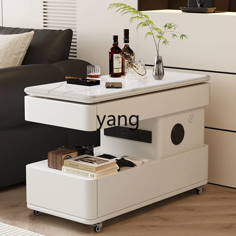 LTT lifting countertop with socket removable sofa side cabinet living room modern simple light luxury edge few