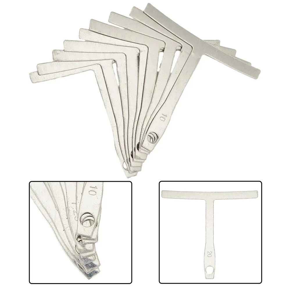 9Pcs Guitar Under String Radius Gauge Neck Notched Straight Edge Builder Measure Guitar Accessories Part