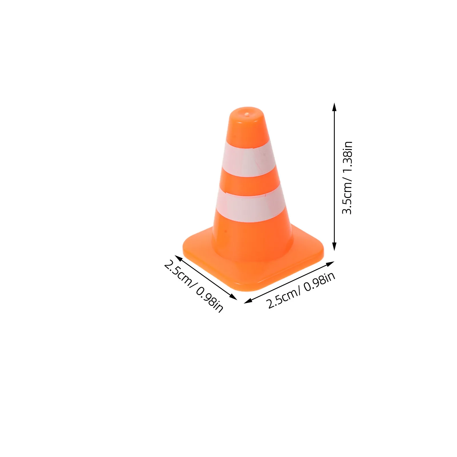 16Pcs Road Sign Play Mini Construction Cones Safety Barricade Orange Small Compact Simulation Parking Barrier Set for Kids