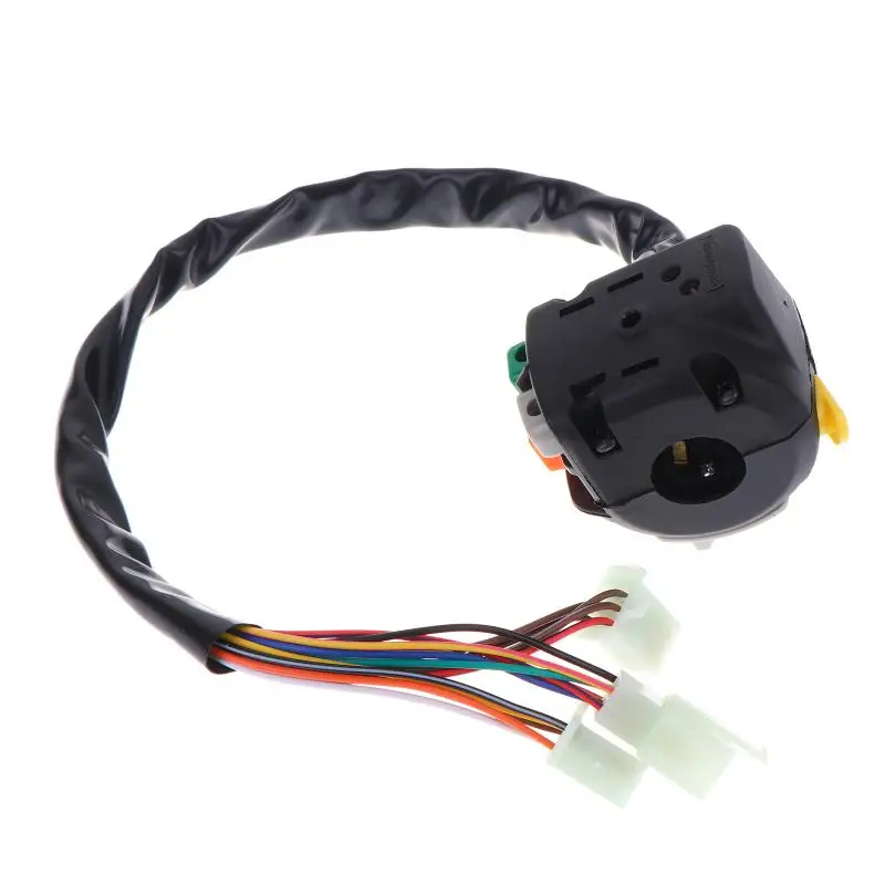 7/8" 22mm Motorcycle Multifunction Handlebar Control Switch Assembly Warning Light Kill Start Turn Signal Horn Button Switch view 5