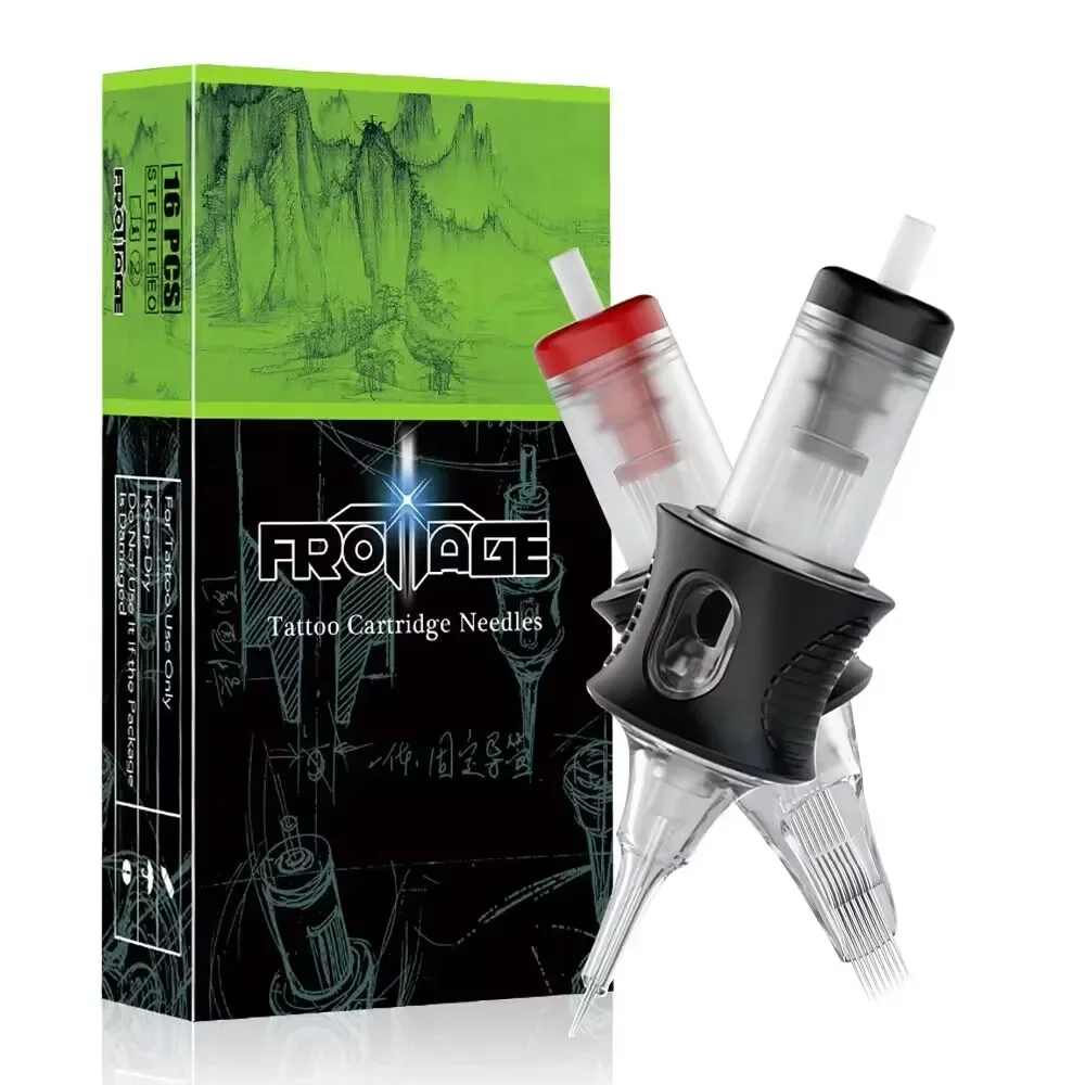 

FROTTAGE 16 шт., иглы для экстремальных картриджей для татуировок RL/M1, стандартный круглый лайнер, профессиональные иглы для татуировок, принадлежности для татуировок