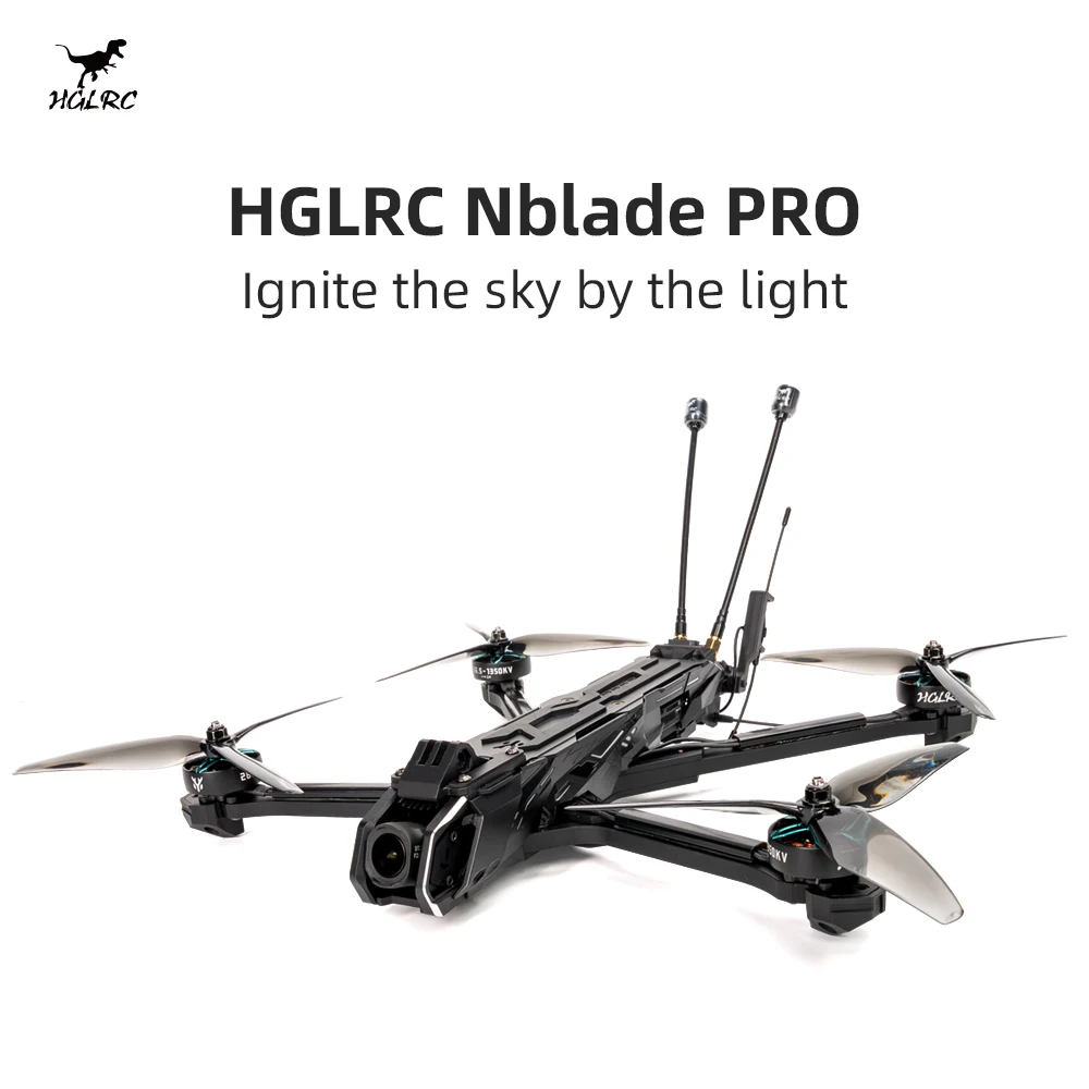 HGLRC Nblade PRO 7-дюймовый FPV Дрон Квадрокоптер дальнего действия — комплект питания / аналоговый / O4 Pro Toys для мальчиков RC