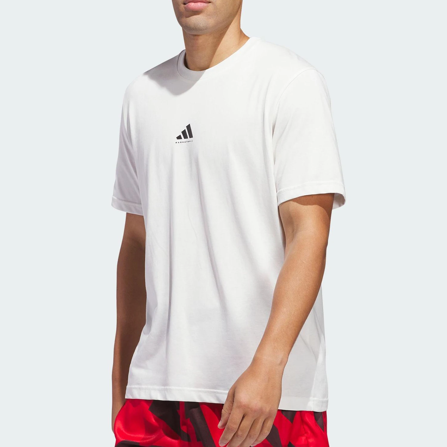 

Adidas genuine summer men's simple breathable basketball sports short sleeved JI7572