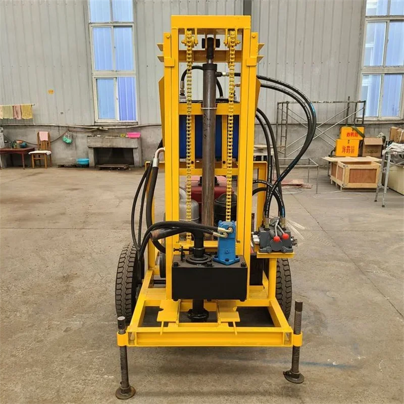 Tractive Large-diameter Diesel Drilling Rig 150 Meter Fully Automatic Water Well Drilling Rig