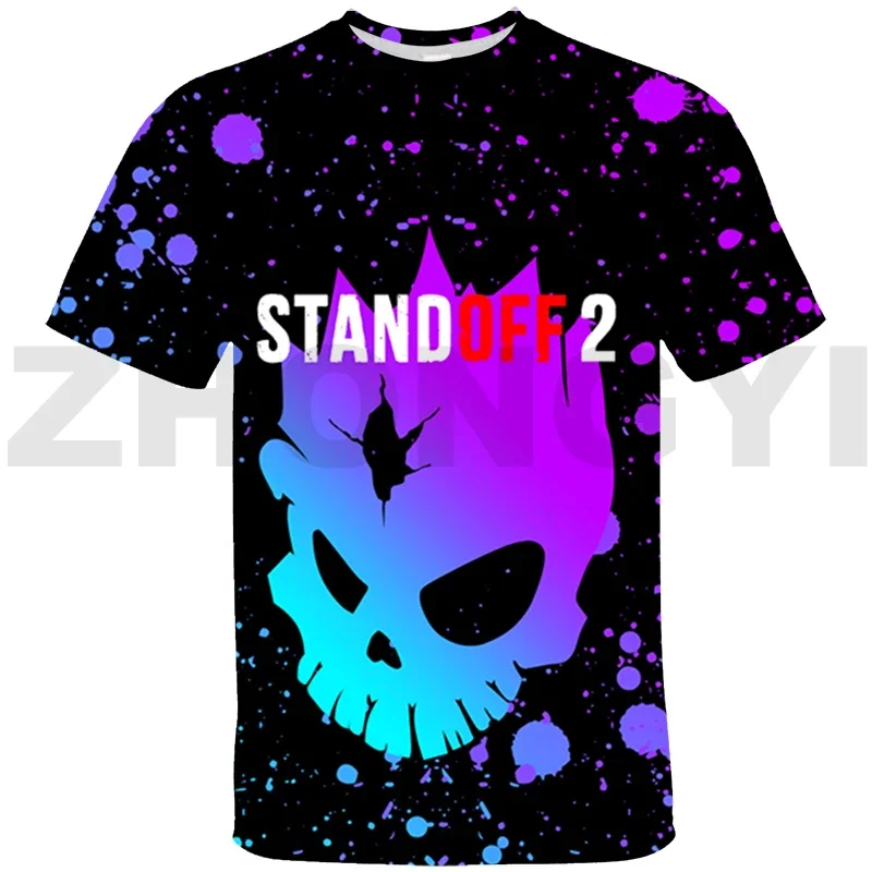 Funny Game Standoff 2 Print Graphic T Shirts 3D Children Cartoon Vintage T Shirt Men Clothing Tops Casual Sports Boys Girls Tees