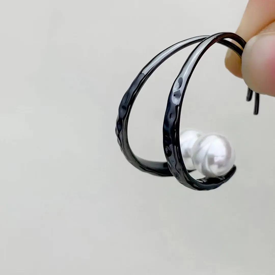 Wholesale S925 Sterling Silver Earrings Mount Findings Settings Base Mounting Parts Accessory for 8-9mm Pearls 5 pairs/lot